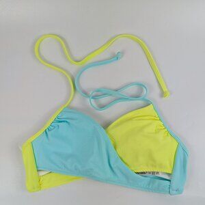 PINK Victoria's Secret Halter Top Two Tone Bikini Top